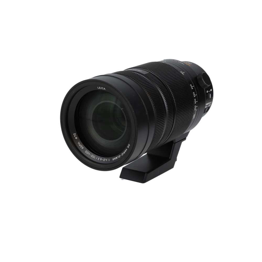 Panasonic Leica 100-400mm f/4-6.3 DG Vario-Elmar Asph. Power O.I.S. Lens for MFT (Micro Four Thirds), Black | 72 | w/ Tripod Collar/Foot