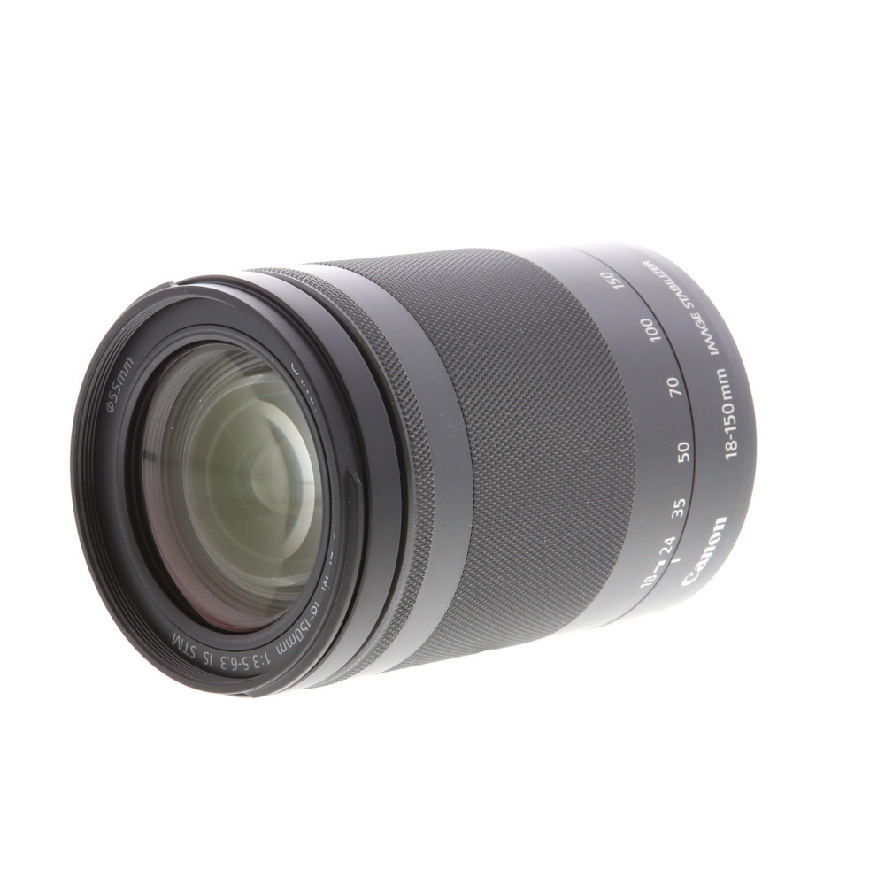 Canon 18-150mm f/3.5-6.3 IS STM Lens for EF-M Mount, Graphite Black | 55