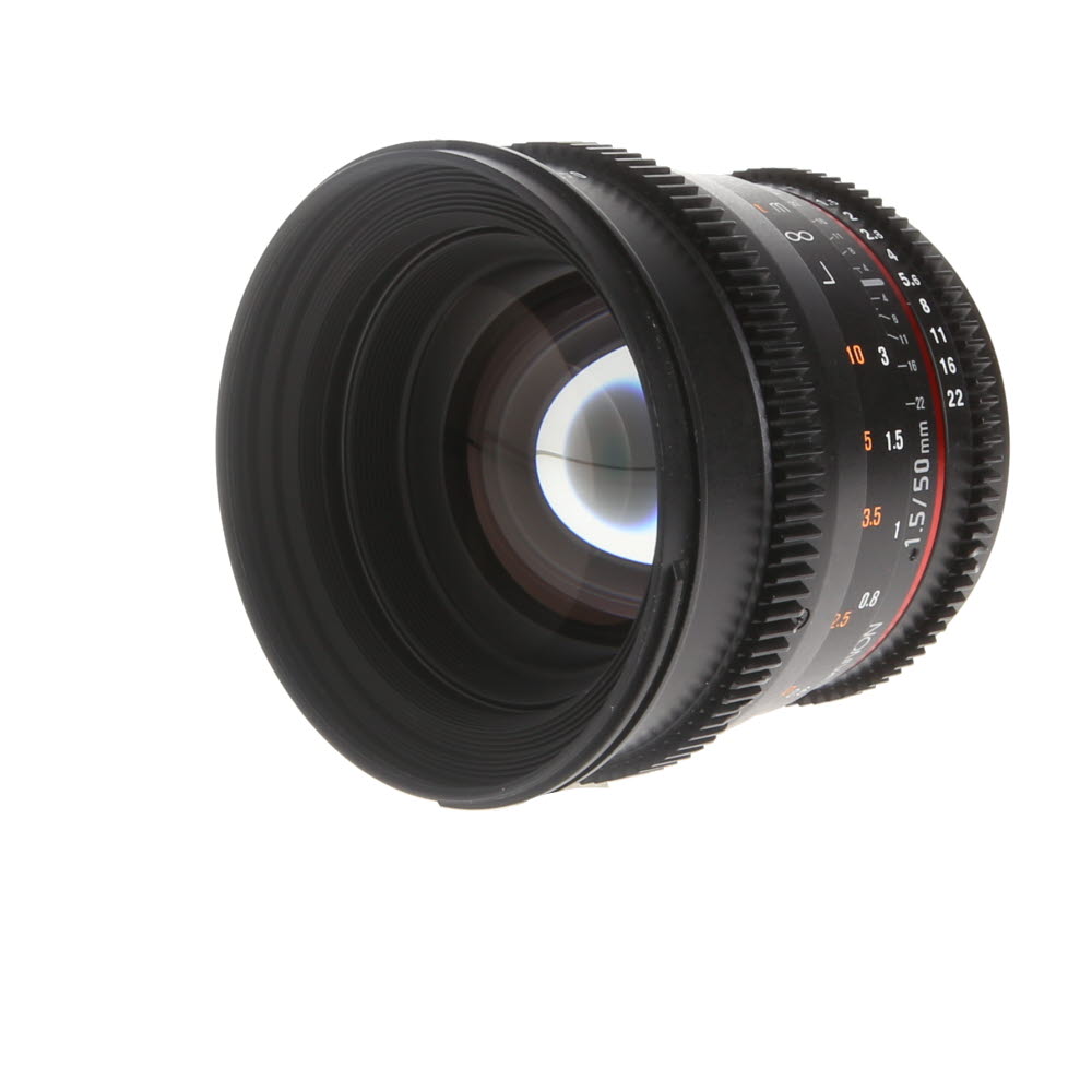 Rokinon Cine 50mm T1.5 AS UMC (DS) (IF) Manual Lens for Canon EF-Mount