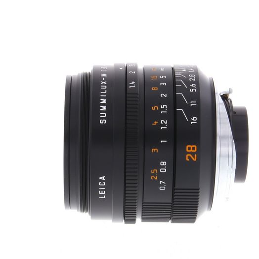 Leica 28mm f/1.4 Summilux-M ASPH. M-Mount Lens, Germany, Black, 6