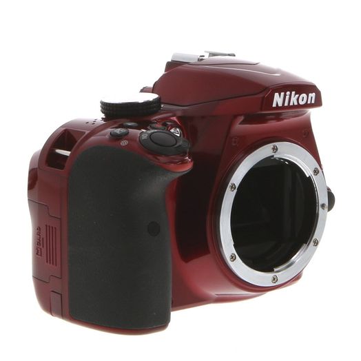 Nikon D3400 DSLR Camera Body, Red {24.2MP}