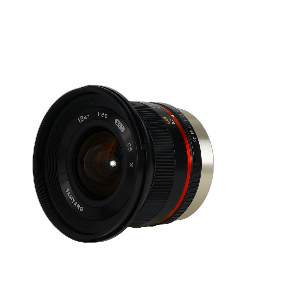 Samyang 12mm f/2 NCS CS Manual Lens for Fujifilm X-Mount, Black | 67