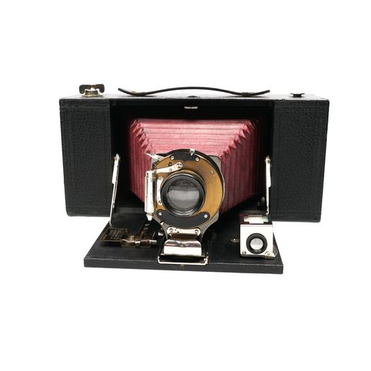 Kodak No.3A Folding Brownie Model A Camera With Maroon Bellows