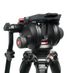 Manfrotto 535 MPRO Carbon Fiber Video Tripod with 504HD 75mm Half Ball Fluid Head, 3-Section, Black, 34.8-72.4 in. (504HD,535K) thumbnail