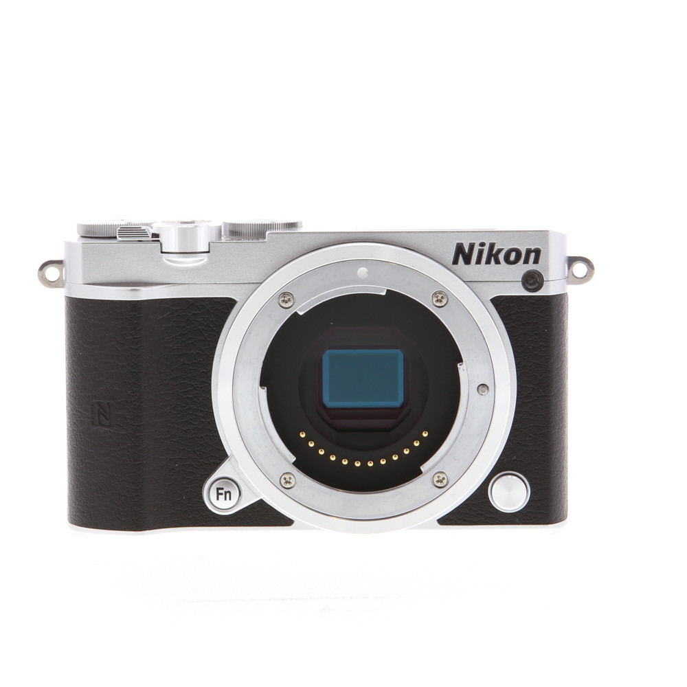 Nikon 1 J5 Mirrorless Camera Body, Silver with Black Leather | 20.8MP