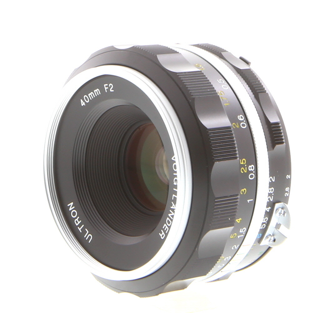 Voigtlander 40mm f/2 Ultron (SL IIS Aspherical) Manual Focus Lens for Nikon F