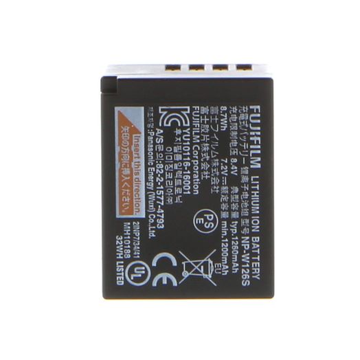 Fujifilm NP-W126S Rechargeable Battery (Li-Ion 8.4V 1260mAh)