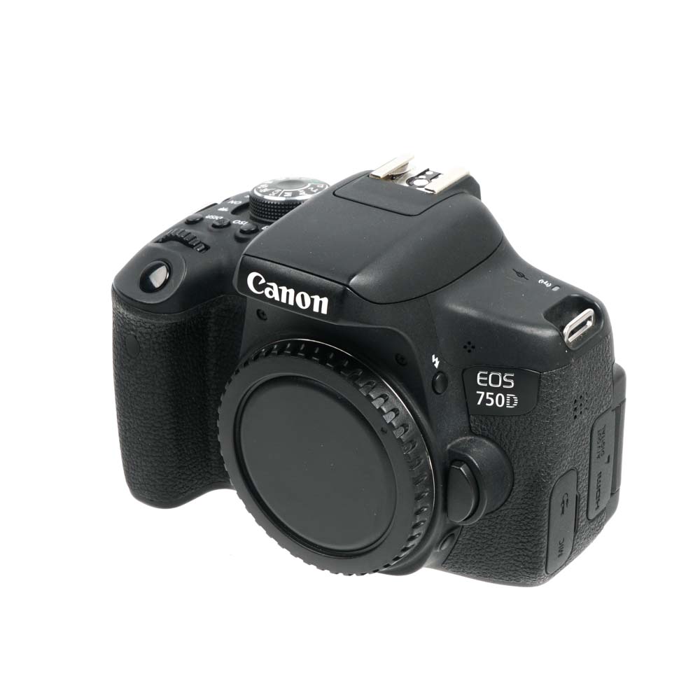 Canon EOS 750D DSLR Camera Body, Black International Version of Rebel T6I