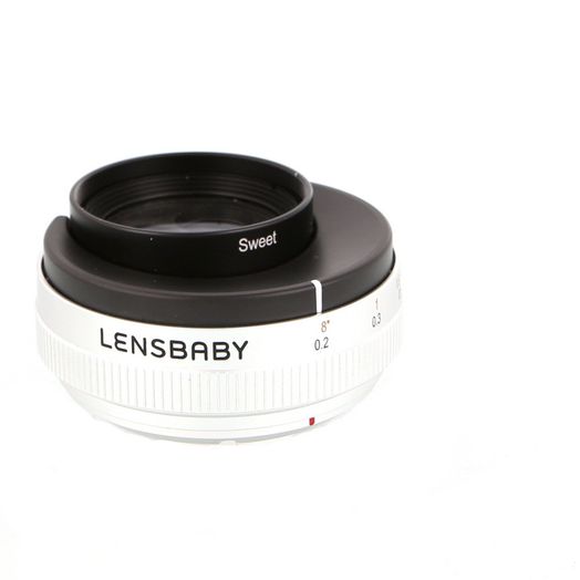 Lensbaby Trio 28mm f/3.5 Lens for Fujifilm X-Mount, Silver {46