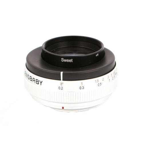 Lensbaby Trio 28mm f/3.5 Lens for Fujifilm X-Mount, Silver {46