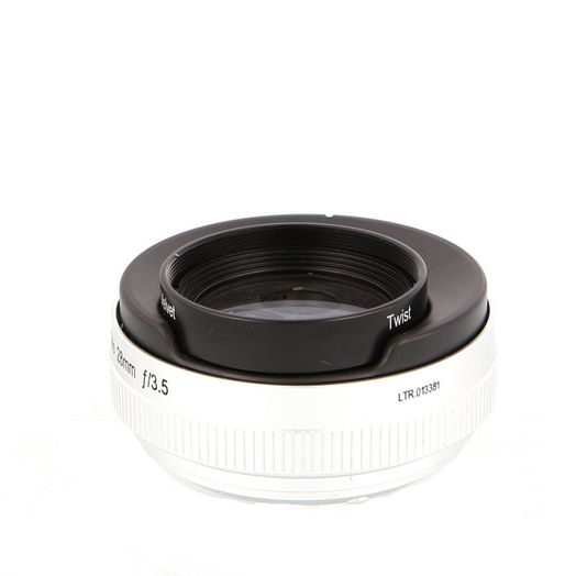 Lensbaby Trio 28mm f/3.5 Lens for Fujifilm X-Mount, Silver {46
