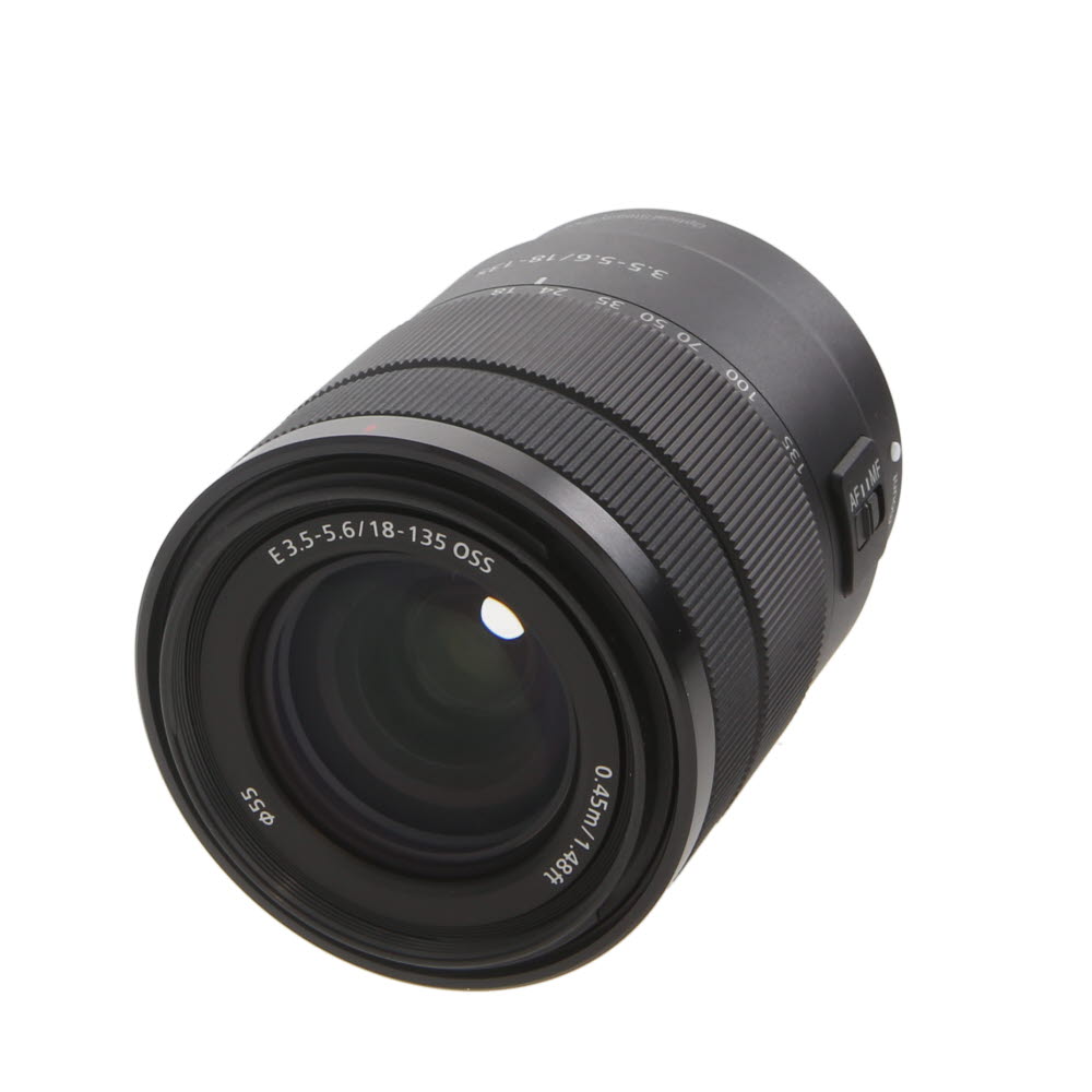 Sony E 18-135mm f/3.5-5.6 OSS Autofocus APS-C Lens for E-Mount, Black SEL18135