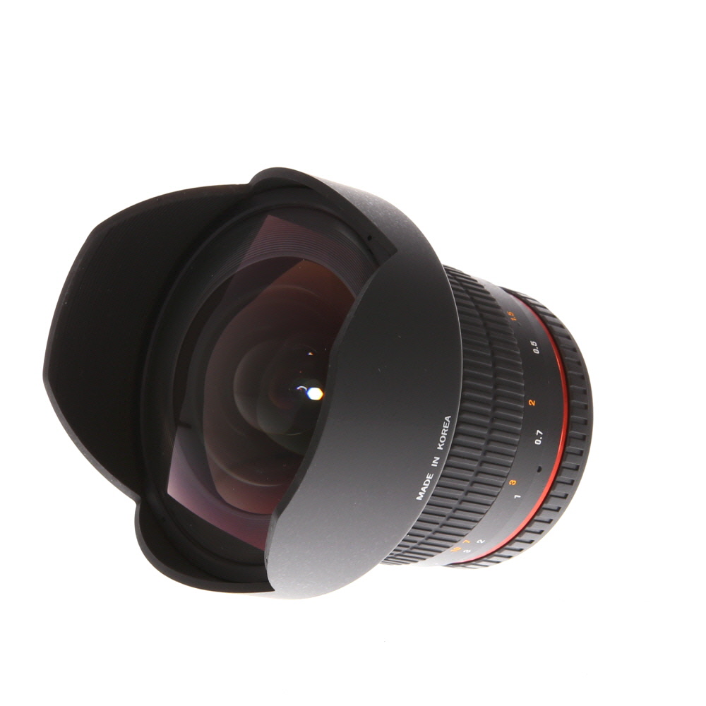 Rokinon 14mm f/2.8 ED AS IF UMC (with AE Chip) Manual Focus Lens for Nikon F-Mount, Black with Red Ring
