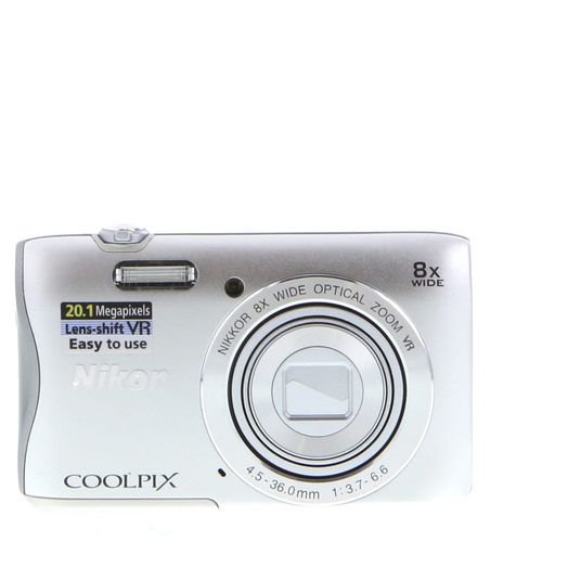 Nikon Coolpix S3700 Digital Camera, Silver {20.1MP}