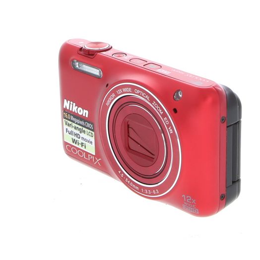 Nikon Coolpix S6600 Digital Camera, Red {16MP}