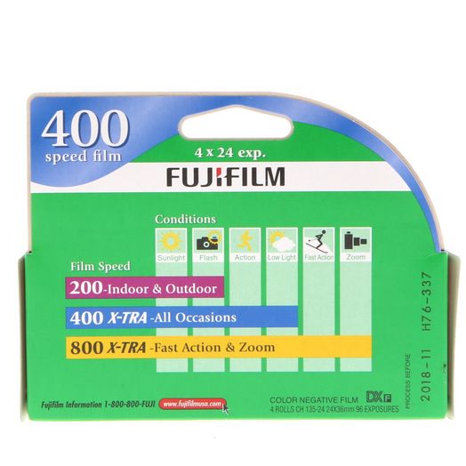FUJIFILM FujiColor Superia X-TRA 400 35mm Color Negative Film (24