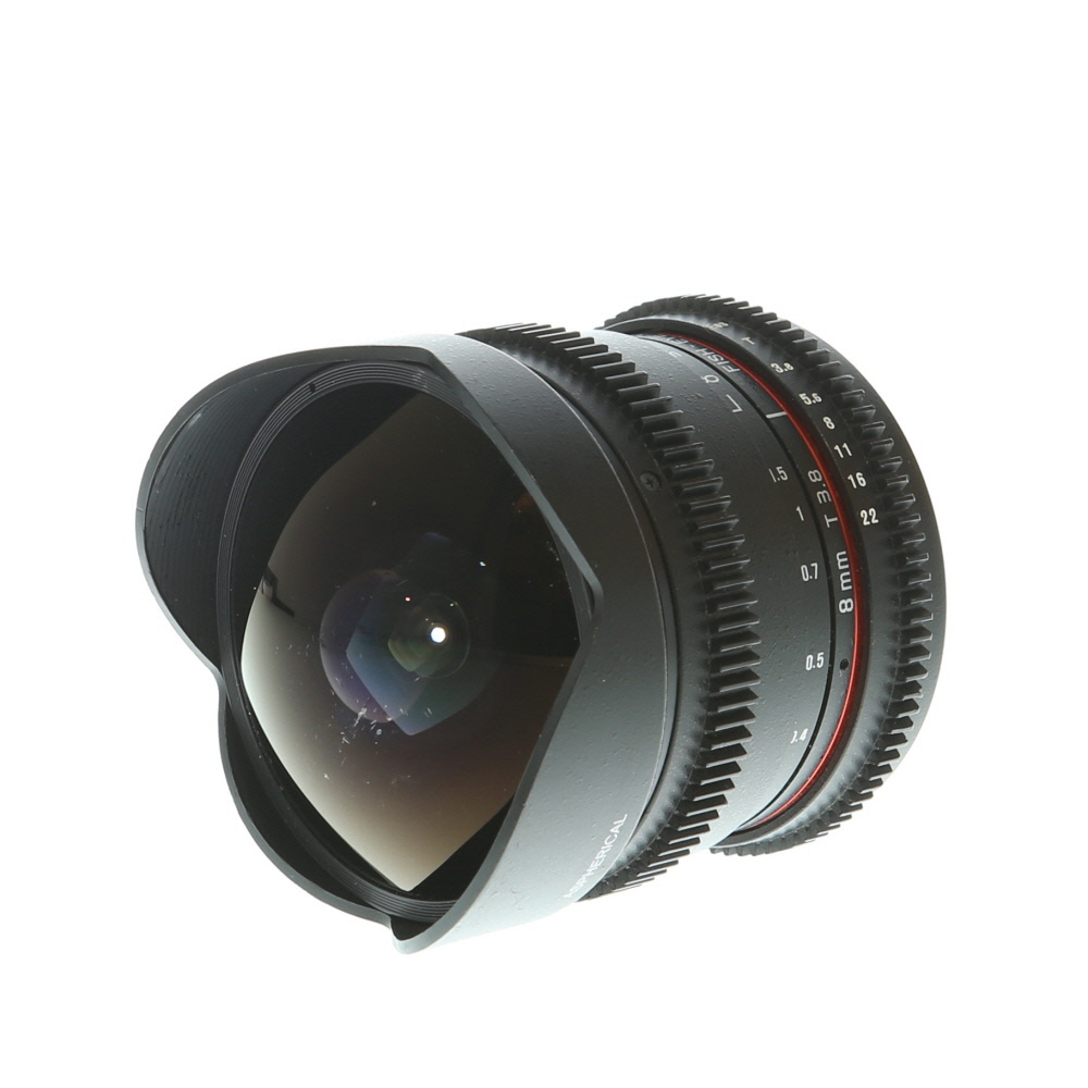 Rokinon Cine 8mm T3.8 Fish-Eye CS Manual APS-C Lens for Canon EF-S Mount