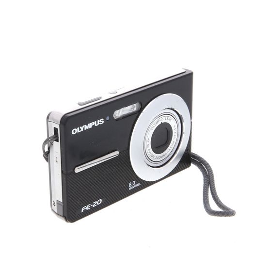 Olympus FE-20 Digital Camera, Black {8MP}