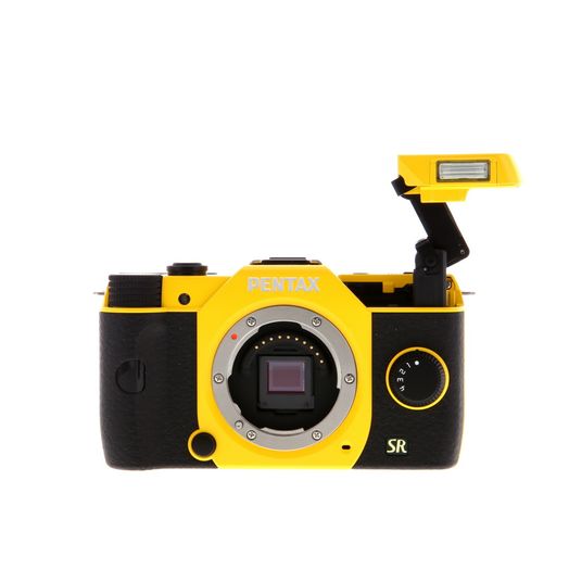 Pentax Q7 Mirrorless Camera Body, Yellow with Black Grips {12.4MP}