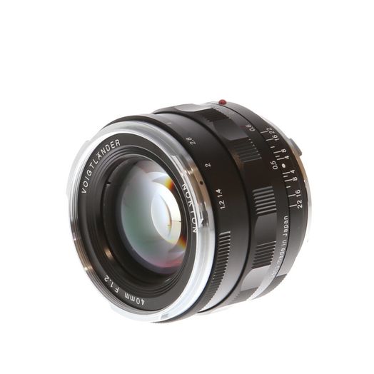 Voigtlander 40mm f/1.2 Nokton Leica M-Mount Lens, Black with