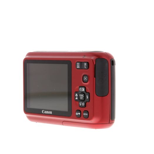 Canon PowerShot A495 Digital Camera, Red {10MP} Uses 2/AA