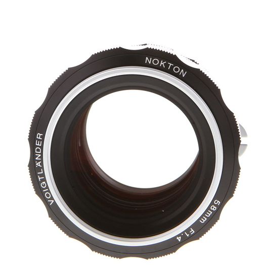 Voigtlander 58mm F/1.4 Nokton SL II S (Black/Silver, Metal Focus