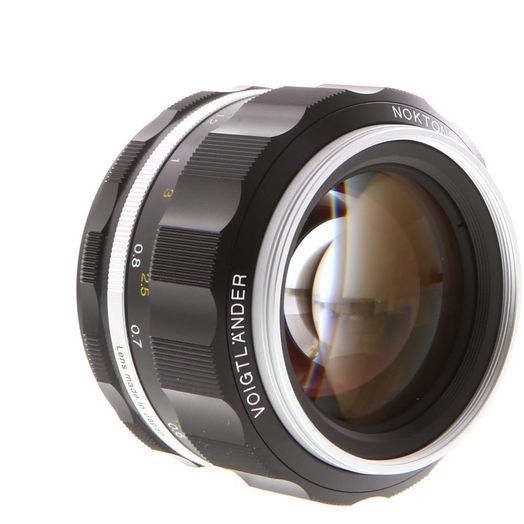 Voigtlander 58mm F/1.4 Nokton SL II S (Black/Silver, Metal Focus