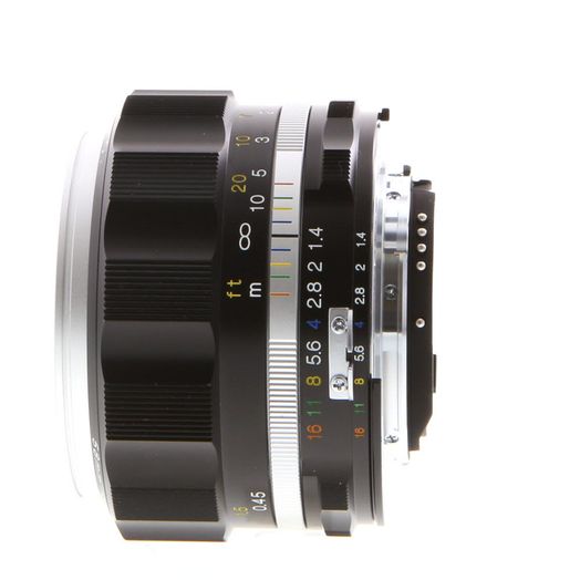 Voigtlander 58mm F/1.4 Nokton SL II S (Black/Silver, Metal Focus