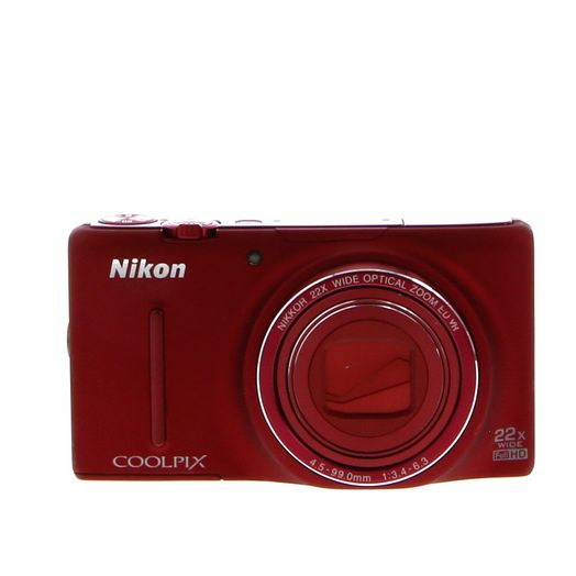 Nikon Coolpix S9500 Digital Camera, Red {18.1MP}