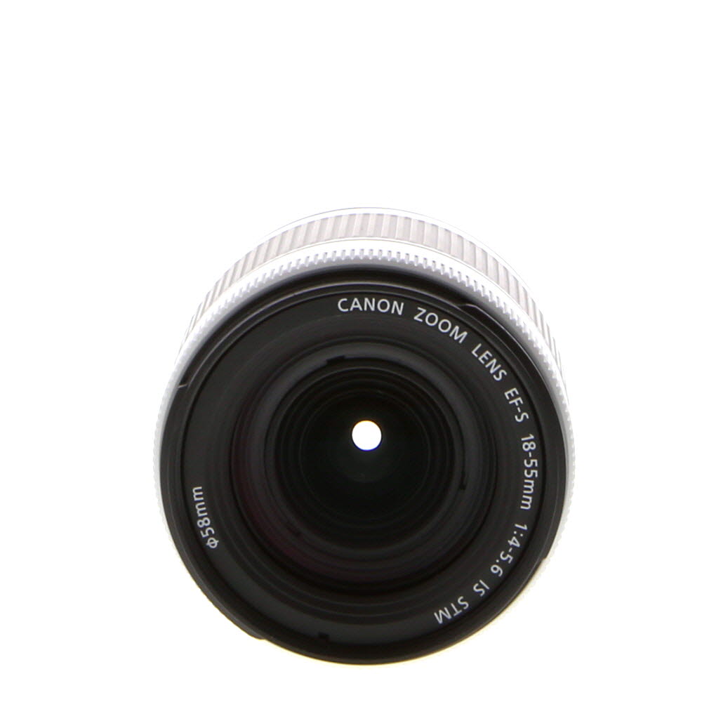 Canon EF-S 18-55mm f/4-5.6 IS STM Autofocus APS-C Lens, Silver