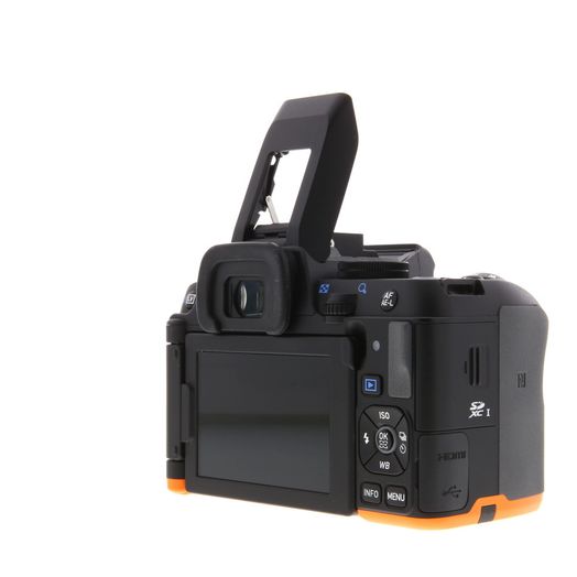 Pentax K-S2 DSLR Camera Body, Black/Orange Bottom {20.1MP}