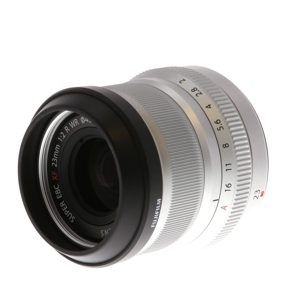 FUJIFILM XF 23mm f/2 R WR Fujinon APS-C Lens for X-Mount, Silver