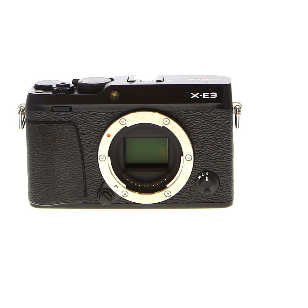 FUJIFILM X-E3 Mirrorless Camera Body, Black {24.3MP} with EF-X8 Flash