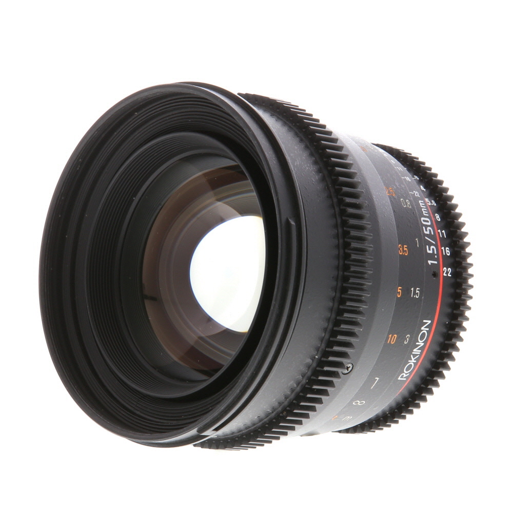 Rokinon Cine 50mm T1.5 AS UMC (DS) Manual Lens for Nikon F-Mount