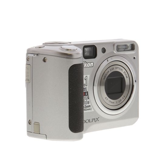 Nikon Coolpix P50 Digital Camera, Silver {8.1MP} Requires 2/AA