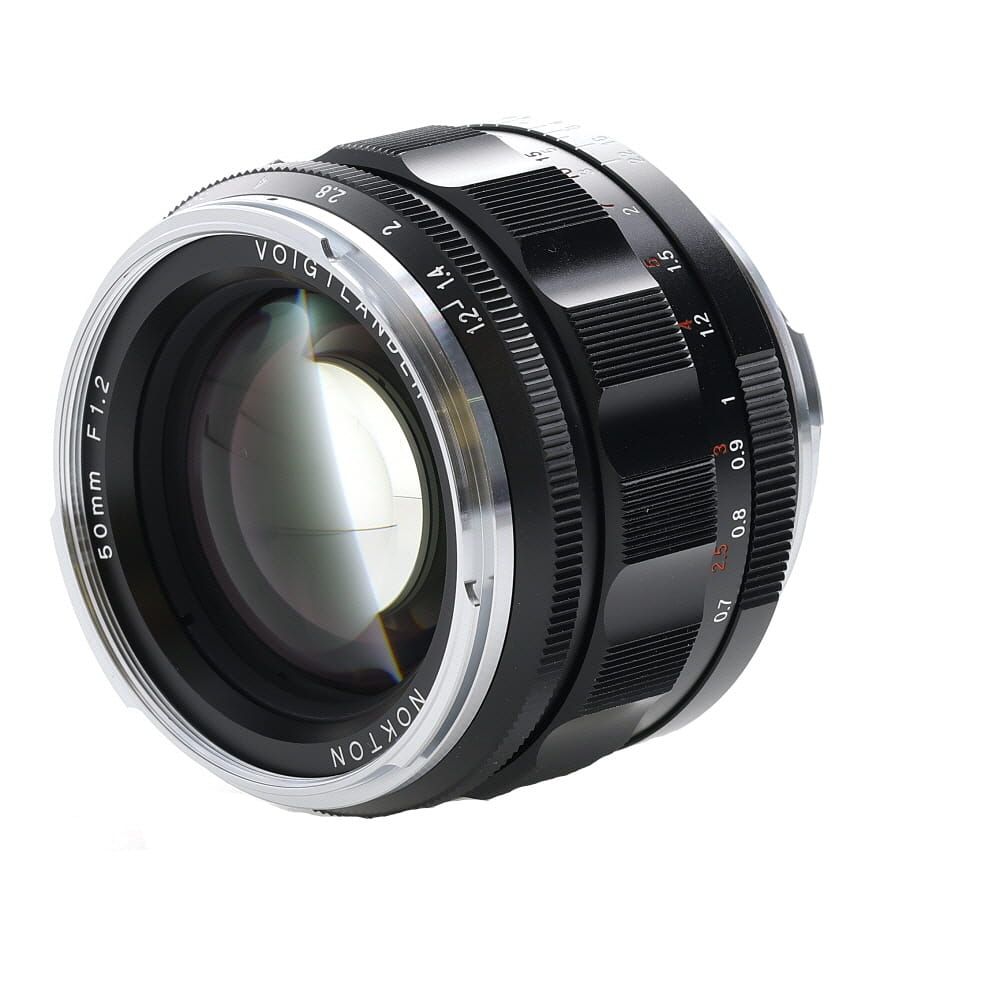 Voigtlander 50mm f/1.2 Nokton VM Lens for Leica M-Mount, Black