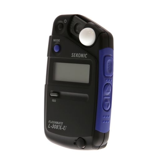 Sekonic L-308X-U Flashmate Light Meter, Black/Blue (Ambient/Flash)