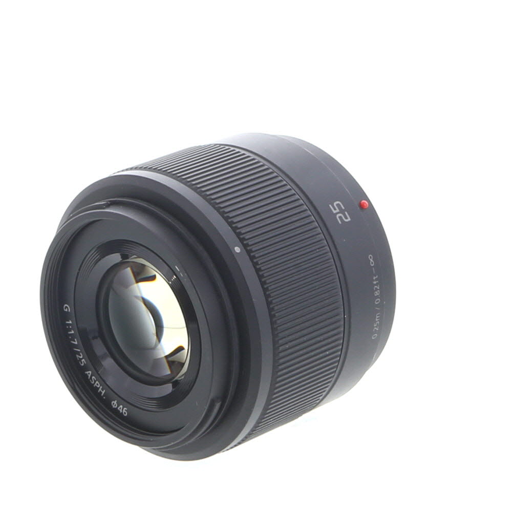 Panasonic Lumix G 25mm f/1.7 ASPH. Lens for MFT (Micro Four Thirds), Black | 46 | without Decoration Ring
