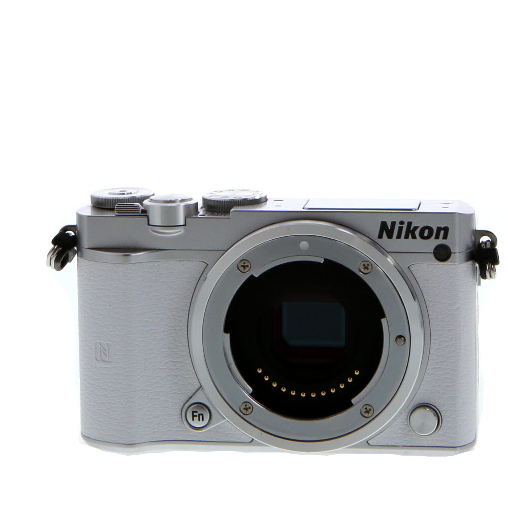 Nikon 1 J5 Mirrorless Camera Body, Silver with White Leather