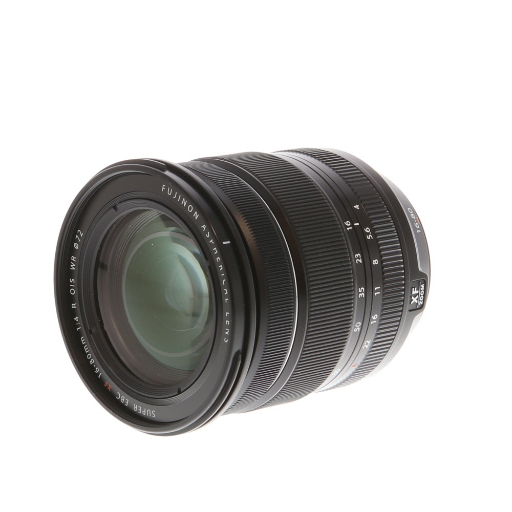 Fujifilm XF 16-80mm f/4 R OIS WR Fujinon Lens for APS-C Format X-Mount, Black