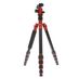 MeFOTO A-1350Q1R RoadTrip Aluminum Travel Tripod/Monopod with Q1 Ball Head, 5-Section, Red, 15.4-61.6 in. thumbnail