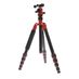 MeFOTO A-1350Q1R RoadTrip Aluminum Travel Tripod/Monopod with Q1 Ball Head, 5-Section, Red, 15.4-61.6 in. thumbnail