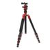 MeFOTO A-1350Q1R RoadTrip Aluminum Travel Tripod/Monopod with Q1 Ball Head, 5-Section, Red, 15.4-61.6 in. thumbnail