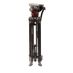 Manfrotto MVT502AM Aluminum Telescopic Twin Leg 3-Section 2-Stage Video Tripod with 502A 75mm Half Ball Head, 1x Pan Bar, 22.44-56.5", Black (MVK502AM-1) thumbnail