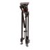 Manfrotto MVT502AM Aluminum Telescopic Twin Leg 3-Section 2-Stage Video Tripod with 502A 75mm Half Ball Head, 1x Pan Bar, 22.44-56.5", Black (MVK502AM-1) thumbnail