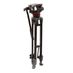 Manfrotto MVT502AM Aluminum Telescopic Twin Leg 3-Section 2-Stage Video Tripod with 502A 75mm Half Ball Head, 1x Pan Bar, 22.44-56.5", Black (MVK502AM-1) thumbnail