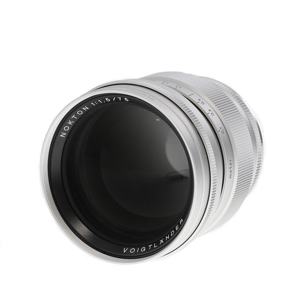 Voigtlander 75mm f/1.5 Nokton (Aspherical) Lens for Leica M-Mount, Silver