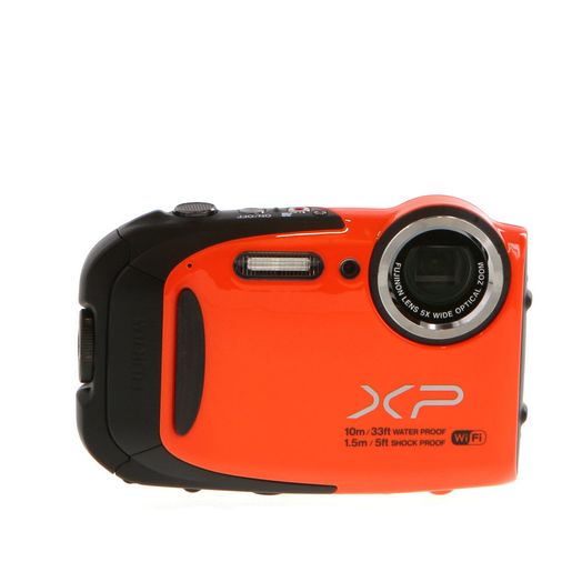 Fujifilm FinePix XP70 Digital Camera, Orange {16.4MP} Waterproof 33'