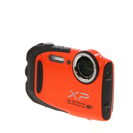 Fujifilm FinePix XP70 Digital Camera, Orange {16.4MP} Waterproof 33'