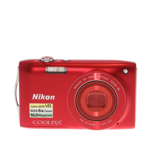 Nikon Coolpix S3300 Digital Camera, Red {16MP}